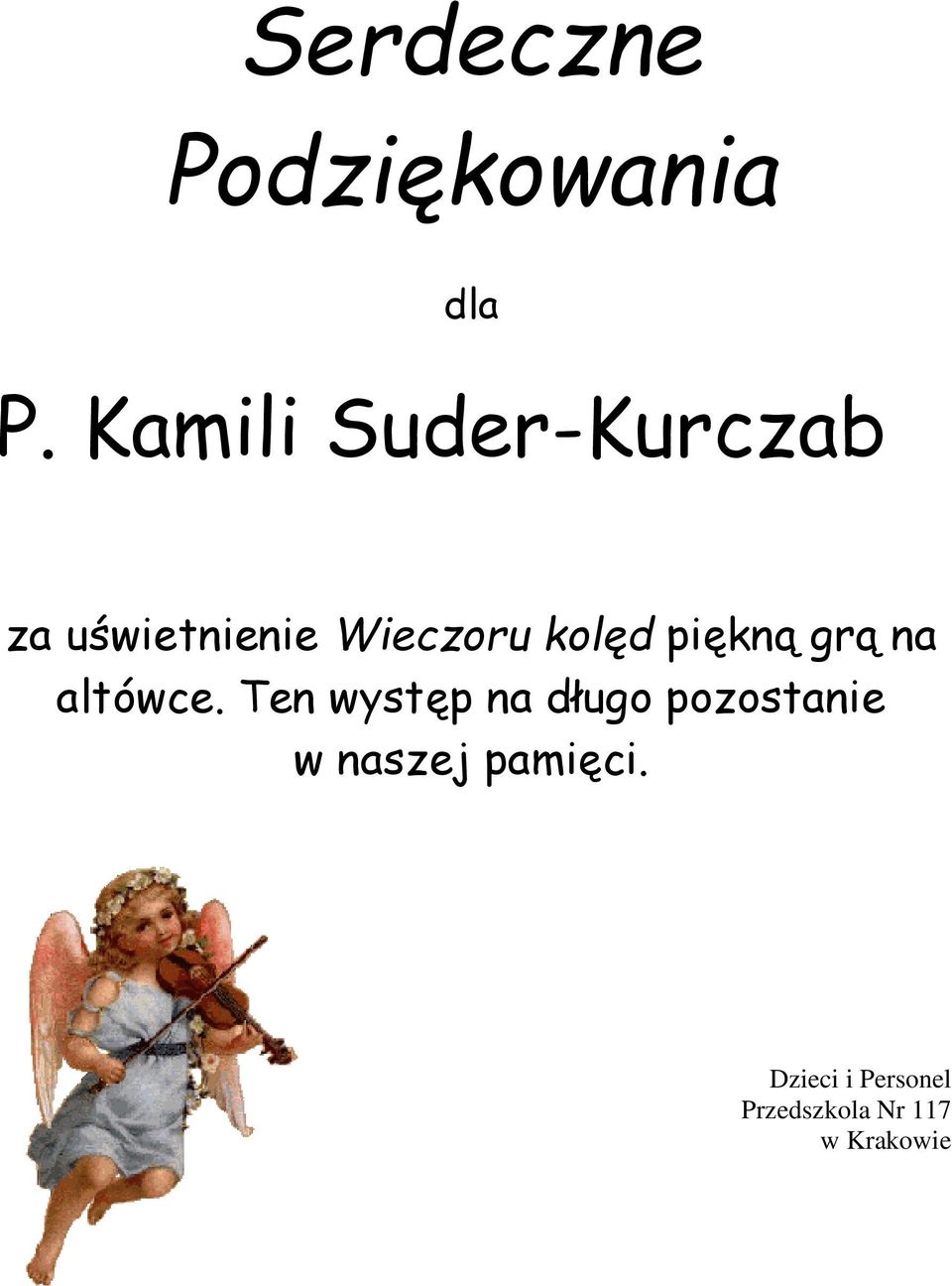 kolęd piękną grą na altówce.