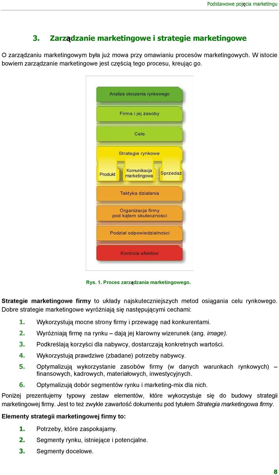 Strategie marketingowe firmy to uk ady najskuteczniejszych metod osi gania celu rynkowego. Dobre strategie marketingowe wyró niaj si nast puj cymi cechami: 1. 2. 3. 4. 5. 6.