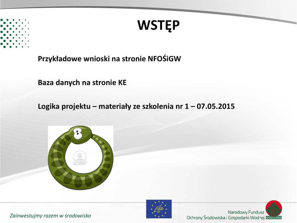 stronie KE Logika projektu