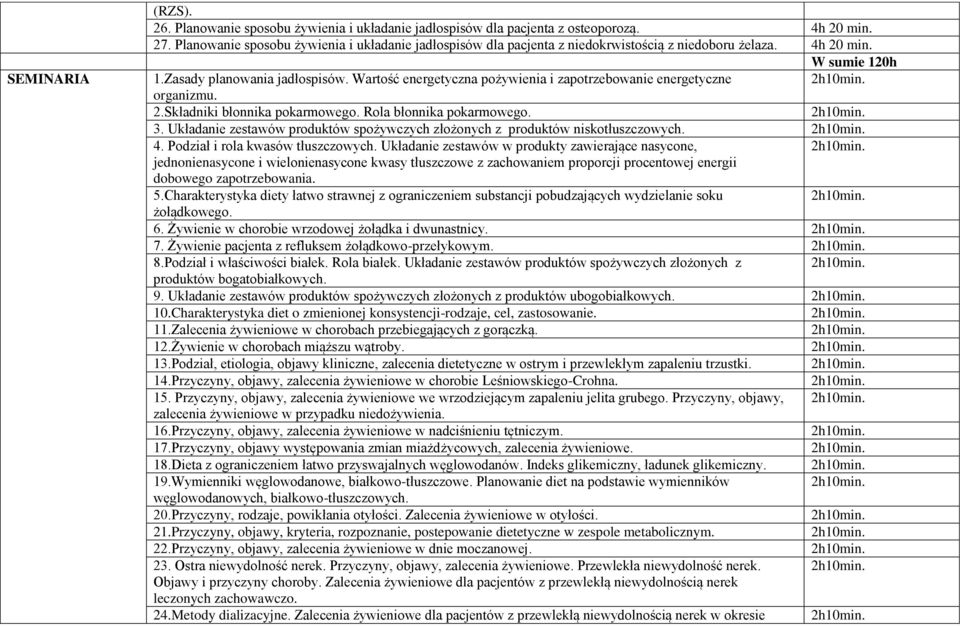 Wartość energetyczna pożywienia i zapotrzebowanie energetyczne organizmu. 2.Składniki błonnika pokarmowego. Rola błonnika pokarmowego. 3.