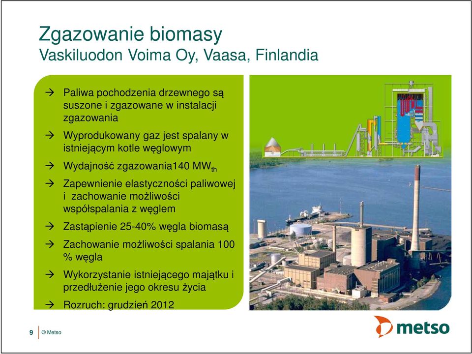 Zapewnienie elastyczności paliwowej i zachowanie możliwości współspalania z węglem Zastąpienie 25-40% węgla biomasą