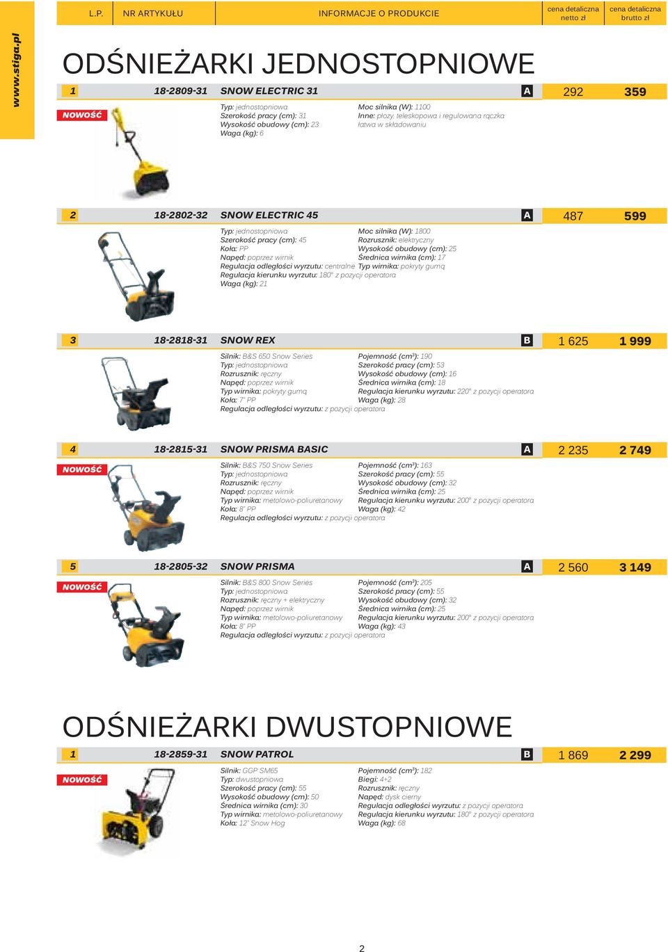 obudowy (cm): 25 Napęd: poprzez wirnik Średnica wirnika (cm): 17 Regulacja odległości wyrzutu: centralne Typ wirnika: pokryty gumą Regulacja kierunku wyrzutu: 180 z pozycji operatora Waga (kg): 21 3