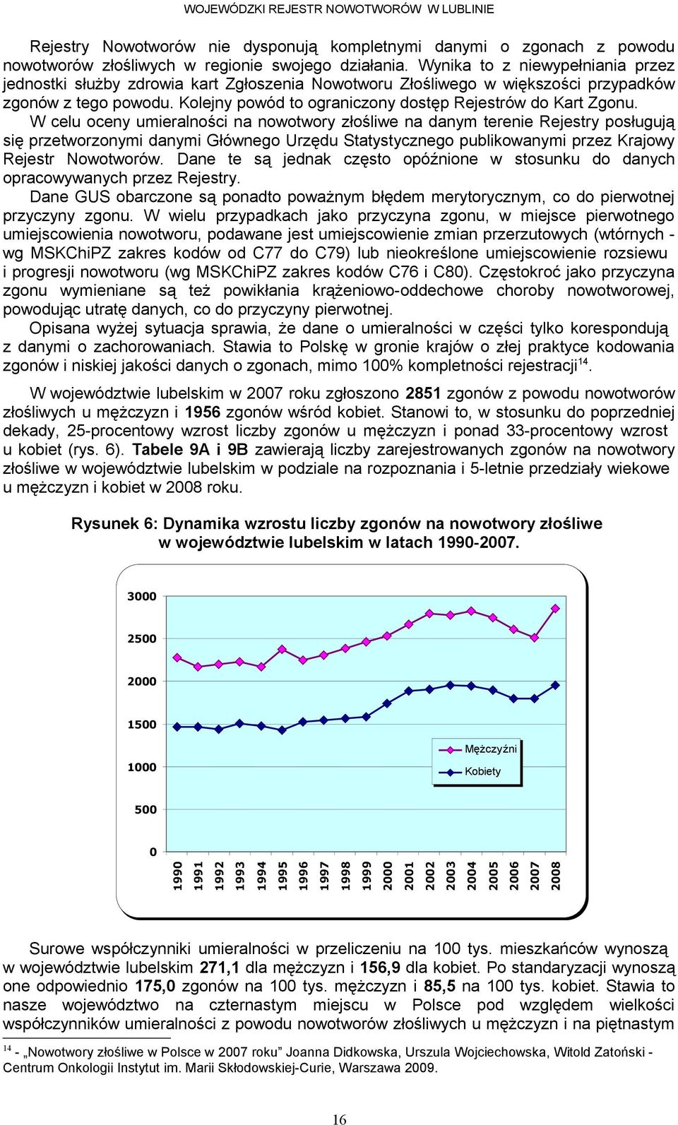 Kolejny powód to ograniczony dostęp Rejestrów do Kart Zgonu.