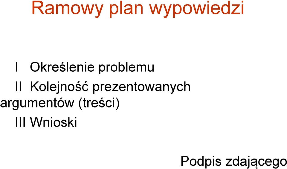 Kolejność prezentowanych