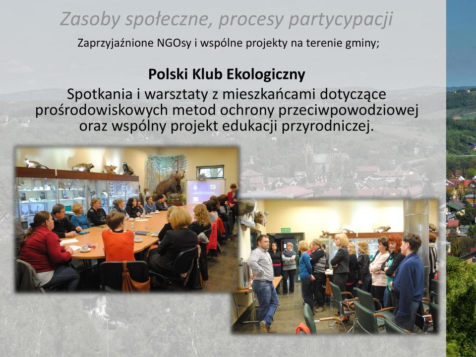 Spotkania i warsztaty z mieszkańcami dotyczące prośrodowiskowych