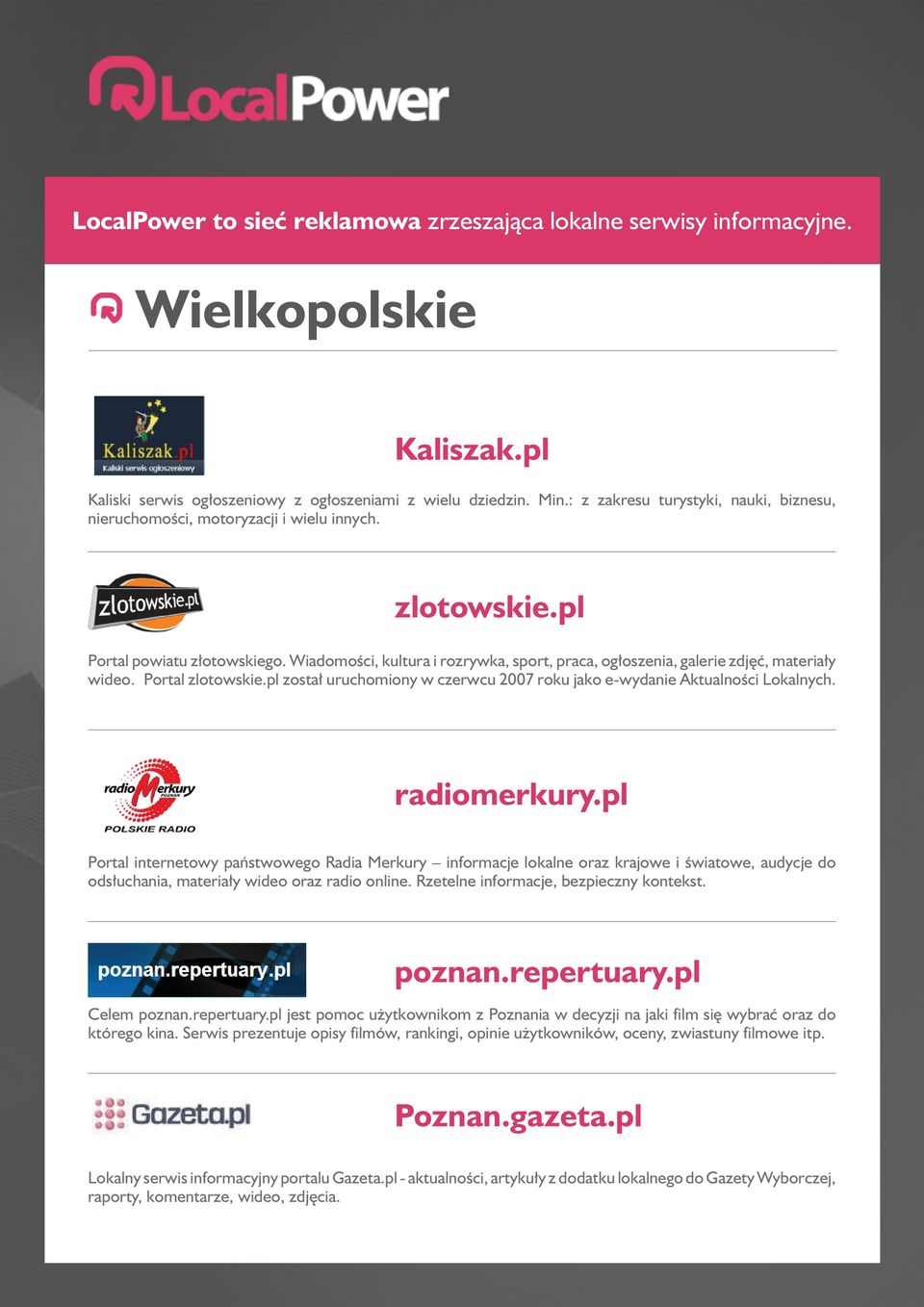 pl został uruchomiony w czerwcu 2007 roku jako e-wydanie Aktualności Lokalnych. radiomerkury.