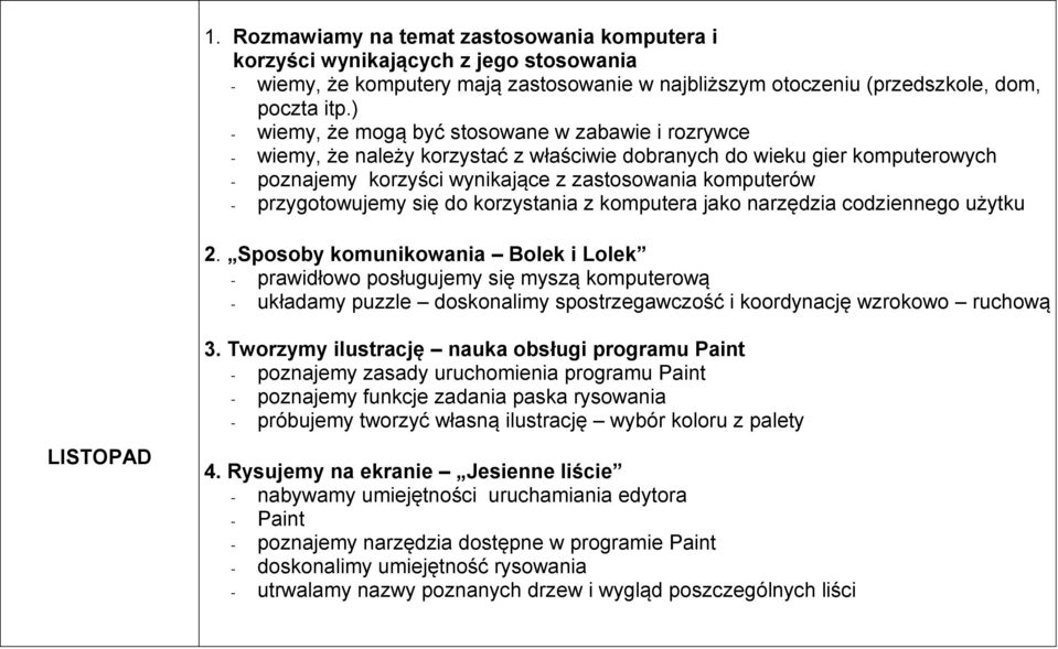 przygotowujemy się do korzystania z komputera jako narzędzia codziennego użytku 2.