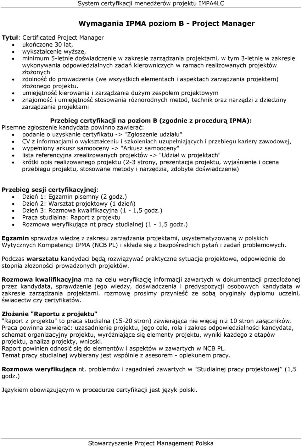 projektu.
