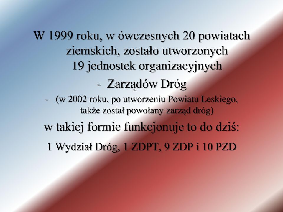 roku, po utworzeniu Powiatu Leskiego, także został powołany zarząd