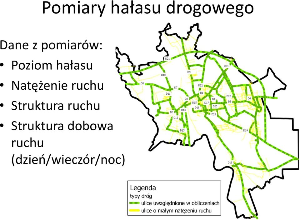 Natężenie ruchu Struktura ruchu