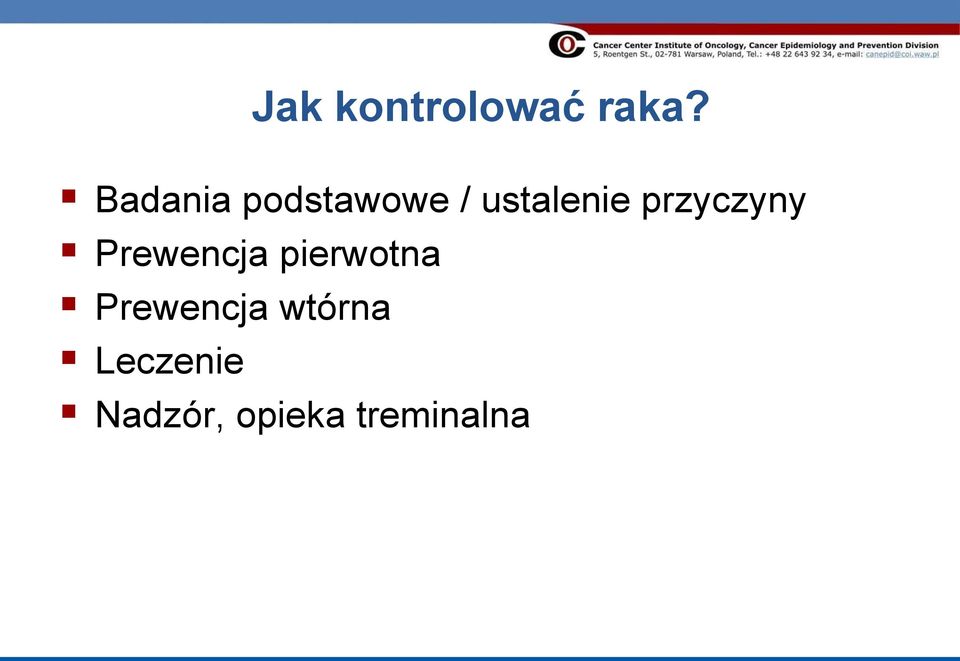 przyczyny Prewencja pierwotna