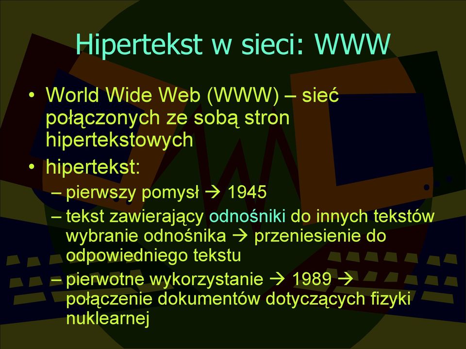 do innych tekstów wybranie odnośnika przeniesienie do odpowiedniego tekstu