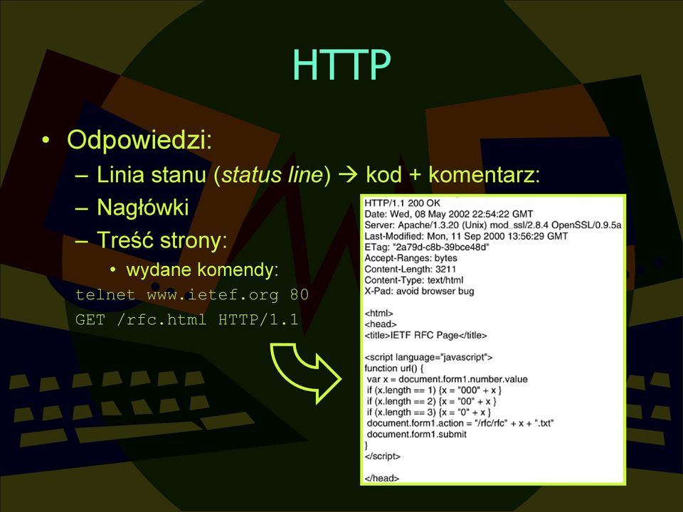 Treść strony: wydane komendy: telnet