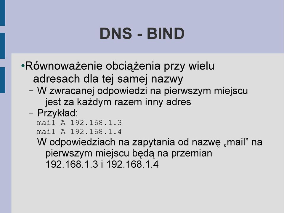 Przykład: mail A 19