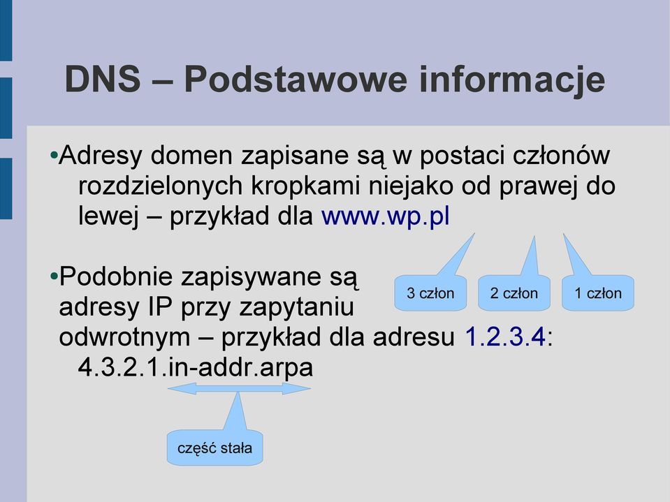 pl Podobnie zapisywane są 3 człon 2 człon adresy IP przy zapytaniu