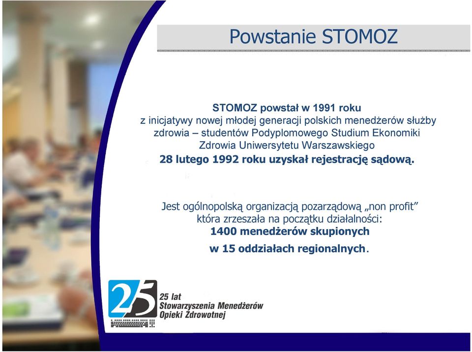 Warszawskiego 28 lutego 1992 roku uzyskał rejestrację sądową.