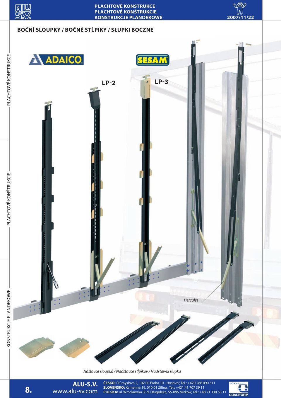 KONŠTRUKCIE PLACHTOVÉ KONSTRUKCE LP-2 LP-3 KONSTRUKCJE PLANDEKOWE E