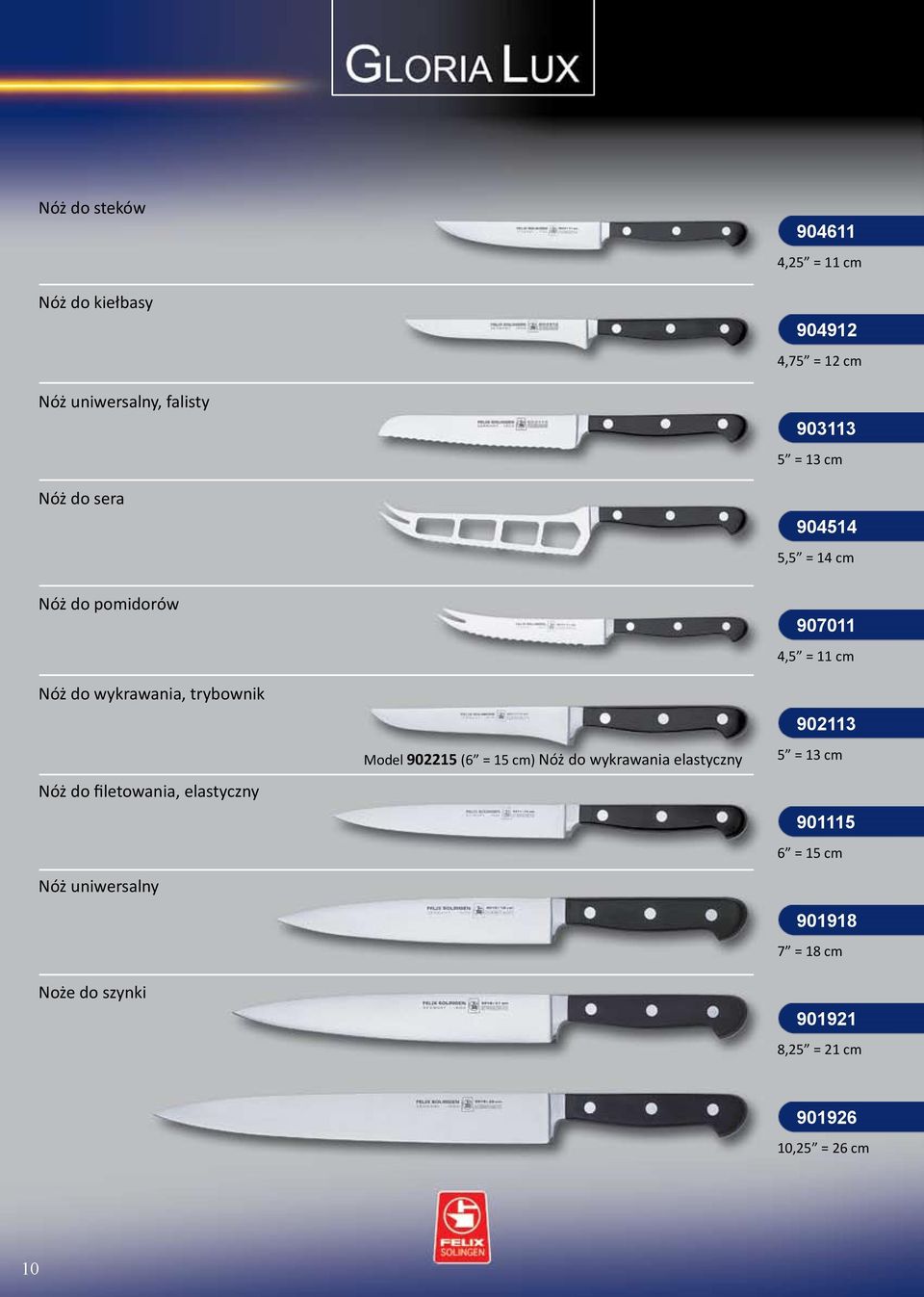 filetowania, elastyczny Nóż uniwersalny Noże do szynki Model 902215 (6 = 15 cm) Nóż do wykrawania