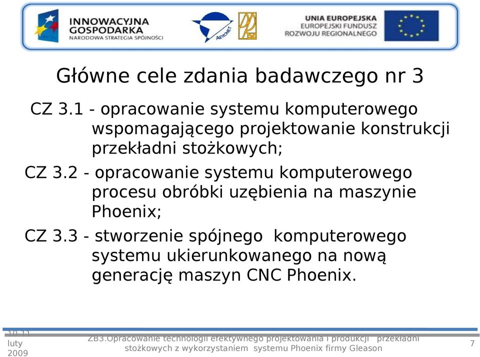 przekładni stożkowych; CZ.