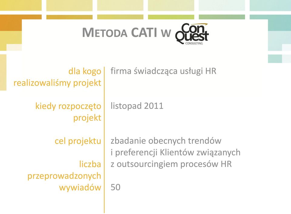 świadcząca usługi HR listopad 2011 zbadanie obecnych trendów i