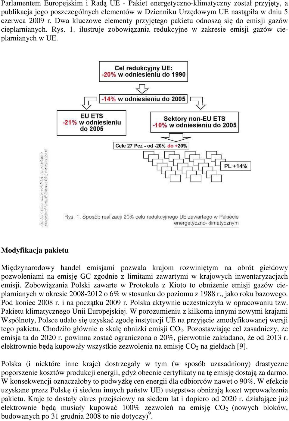 Modyfikacja pakietu Międzynarodowy handel emisjami pozwala krajom rozwiniętym na obrót giełdowy pozwoleniami na emisję GC zgodnie z limitami zawartymi w krajowych inwentaryzacjach emisji.