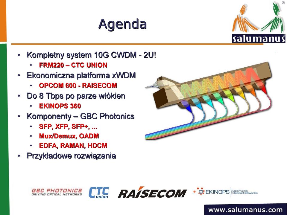 Photonics OPCOM 600 - RAISECOM Do 8 Tbps po parze włókien