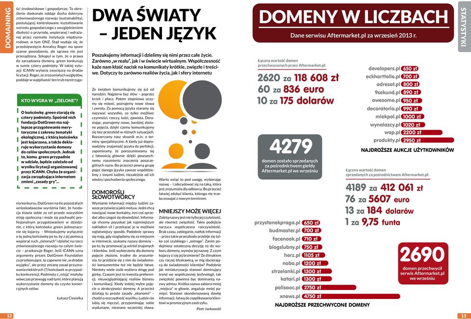 Jednak to, komu.green przypadnie w udziale, będzie zależało od wyniku licytacji organizowanej przez ICANN. Chyba że organizacja zarządzająca internetem zmieni zasady gry.