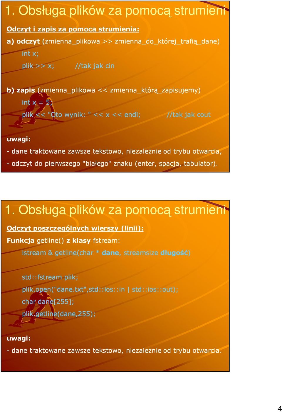 do pierwszego "białego" znaku (enter, spacja, tabulator).