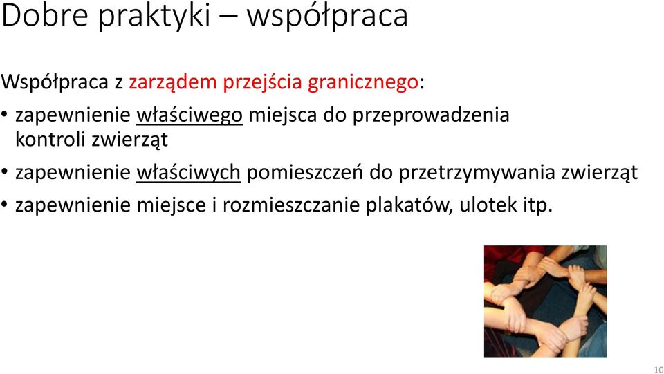 kontroli zwierząt zapewnienie właściwych pomieszczeń do