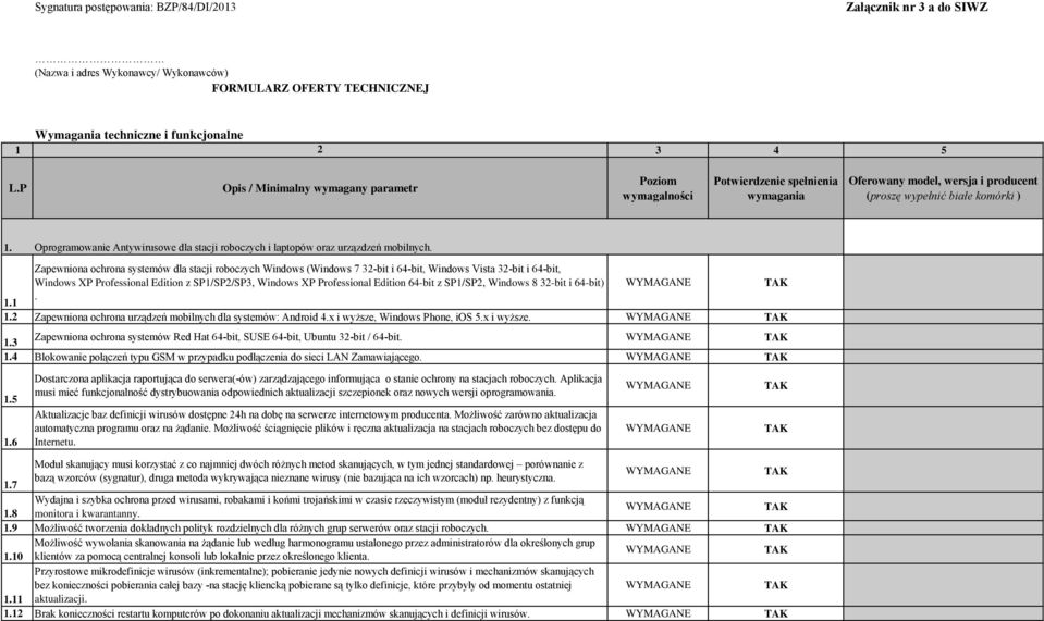 Oprogramowanie Antywirusowe dla stacji roboczych i laptopów oraz urzązdzeń mobilnych.