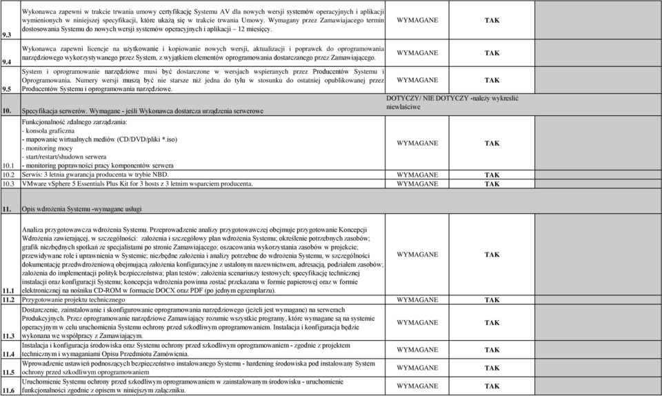 4 Wykonawca zapewni licencje na użytkowanie i kopiowanie nowych wersji, aktualizacji i poprawek do oprogramowania narzędziowego wykorzystywanego przez System, z wyjątkiem elementów oprogramowania