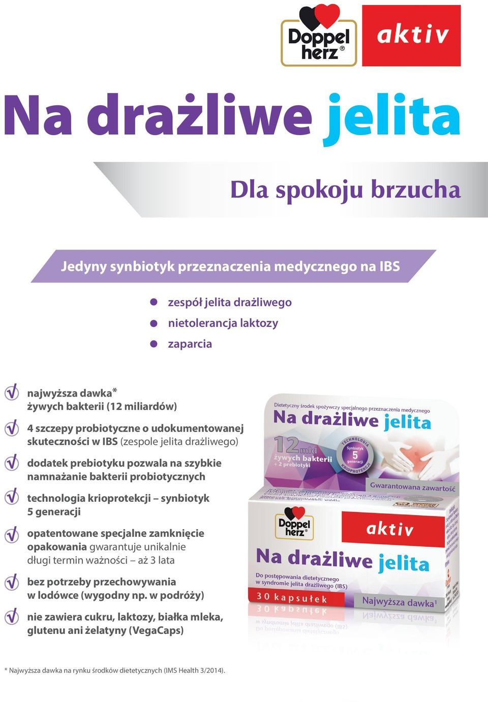 probiotycznych technologia krioprotekcji synbiotyk 5 generacji opatentowane specjalne zamknięcie opakowania gwarantuje unikalnie długi termin ważności aż 3 lata bez potrzeby