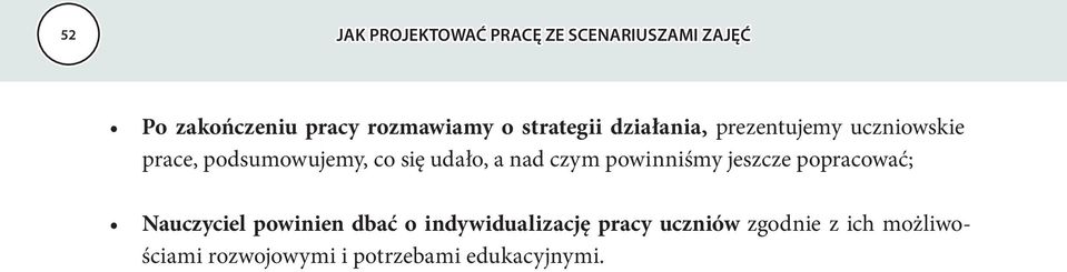 a nad czym powinniśmy jeszcze popracować; Nauczyciel powinien dbać o