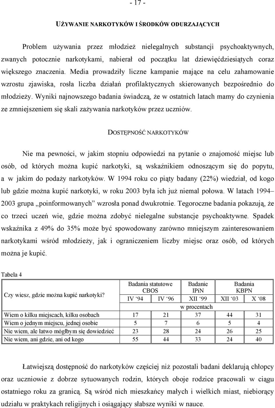 Wyniki najnowszego badania świadczą, że w ostatnich latach mamy do czynienia ze zmniejszeniem się skali zażywania narkotyków przez uczniów.