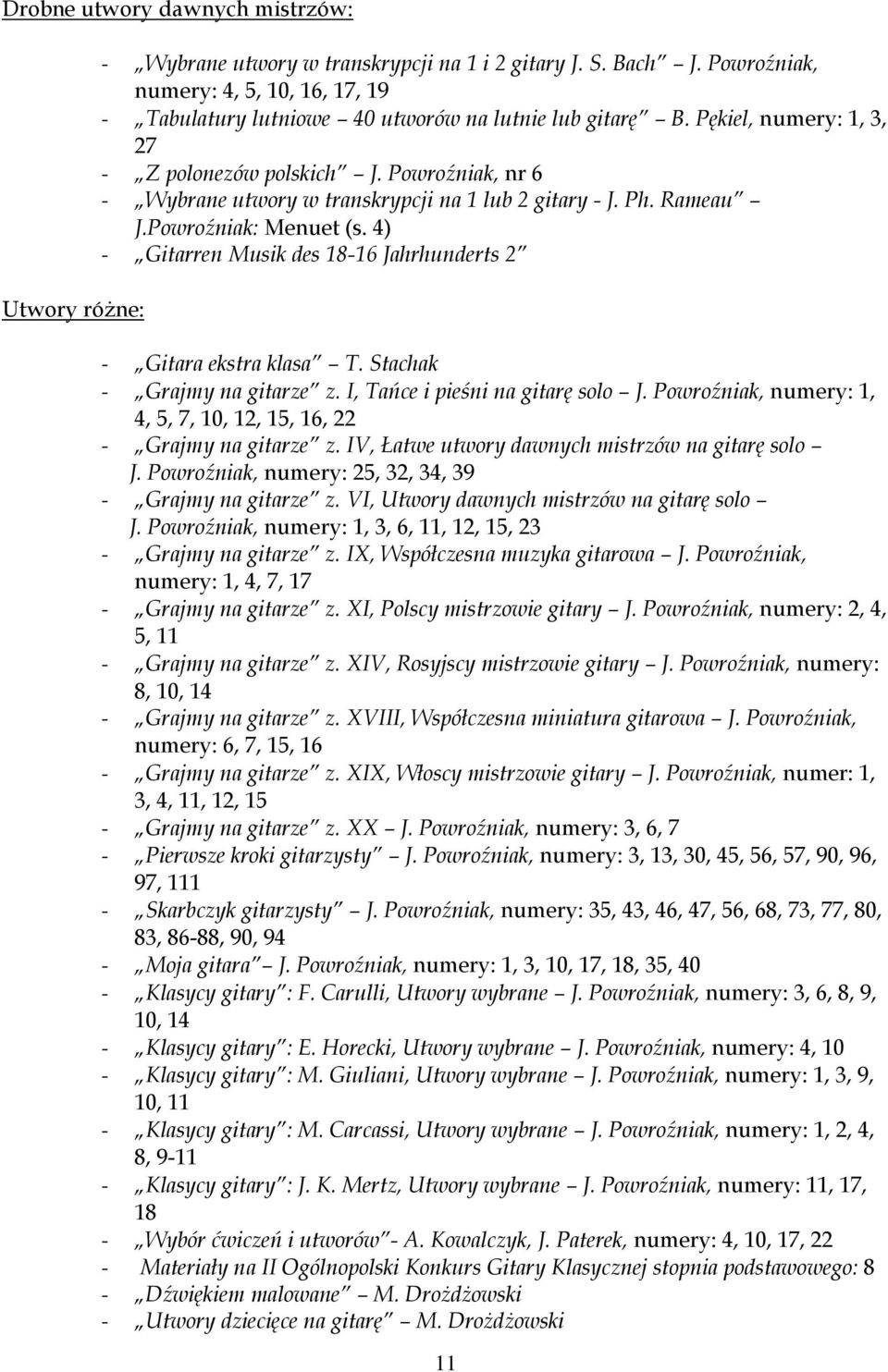 Powroźniak, nr 6 - Wybrane utwory w transkrypcji na 1 lub 2 gitary - J. Ph. Rameau J.Powroźniak: Menuet (s. 4) - Gitarren Musik des 18-16 Jahrhunderts 2 - Gitara ekstra klasa T.