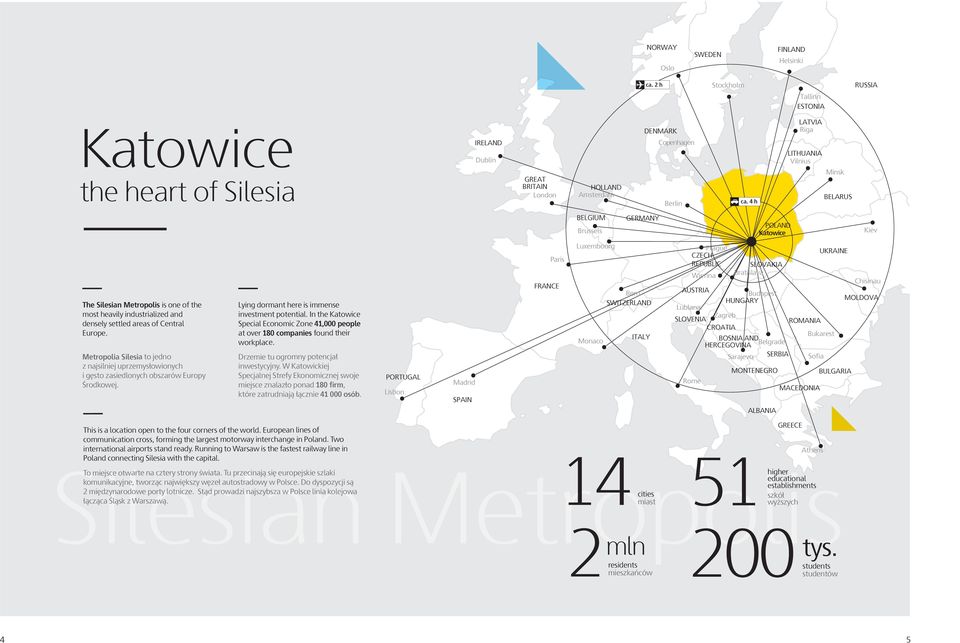 Europe. Metropolia Silesia to jedno z najsilniej uprzemysłowionych i gęsto zasiedlonych obszarów Europy Środkowej. Lying dormant here is immense investment potential.