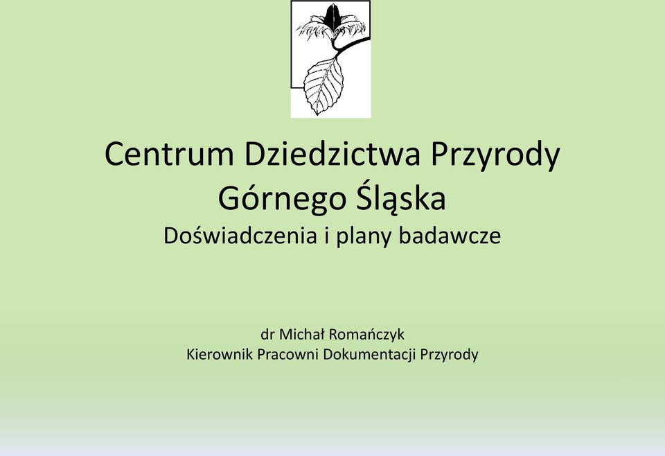 plany badawcze dr Michał