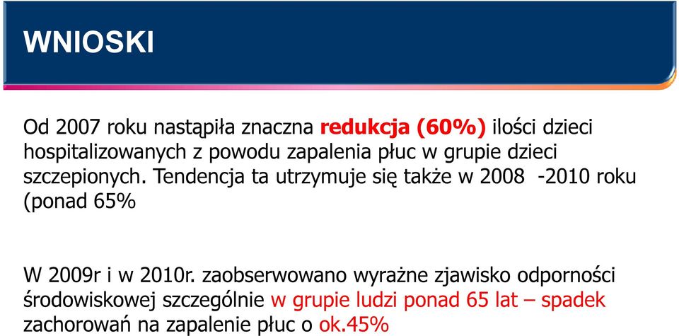 Tendencja ta utrzymuje się także w 2008-2010 roku (ponad 65% W 2009r i w 2010r.