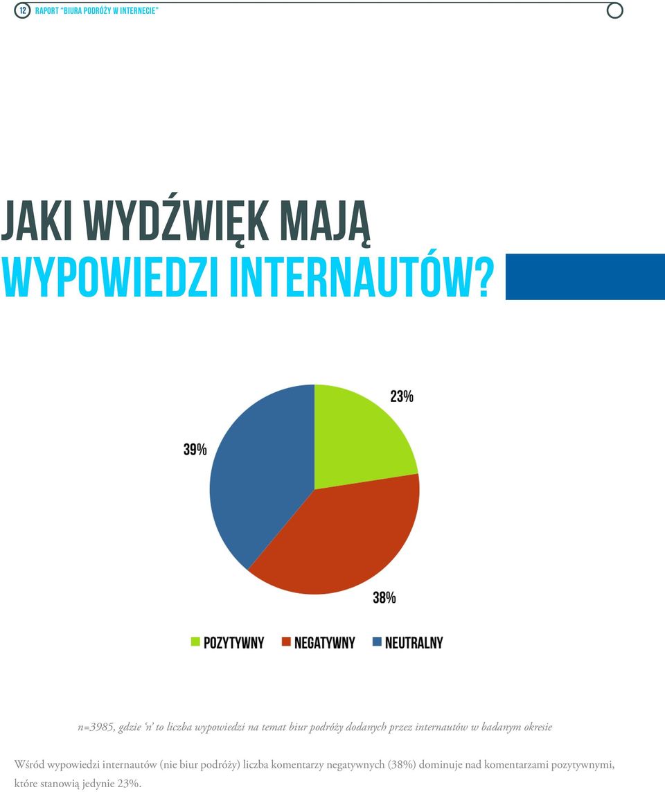 internautów w badanym okresie Wśród wypowiedzi internautów (nie biur podróży)