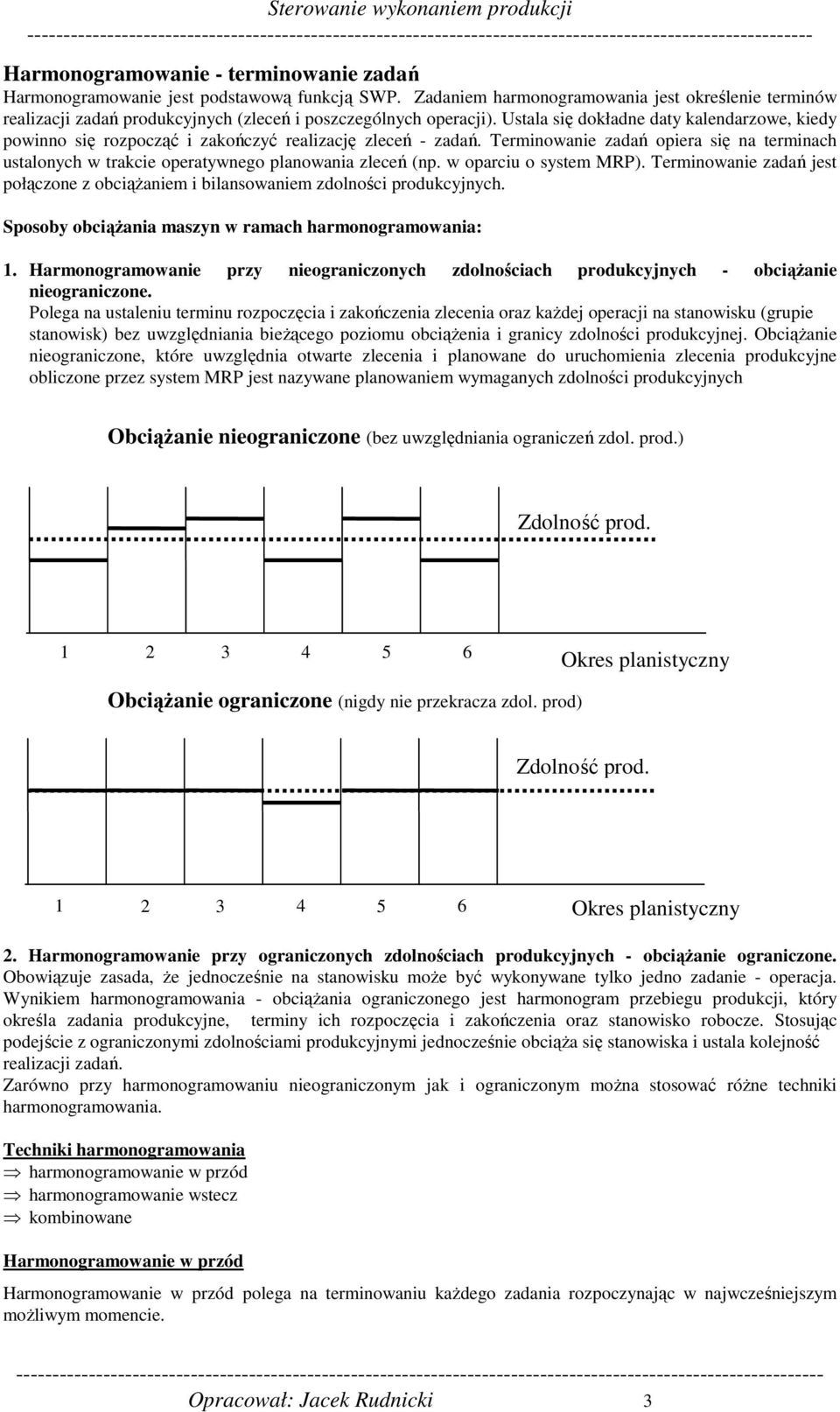 Ustala się dokładne daty kalendarzowe, kiedy powinno się rozpocząć i zakończyć realizację zleceń - zadań.