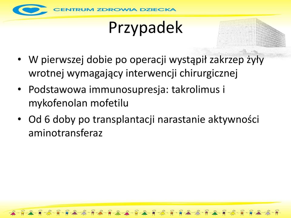 Podstawowa immunosupresja: takrolimus i mykofenolan