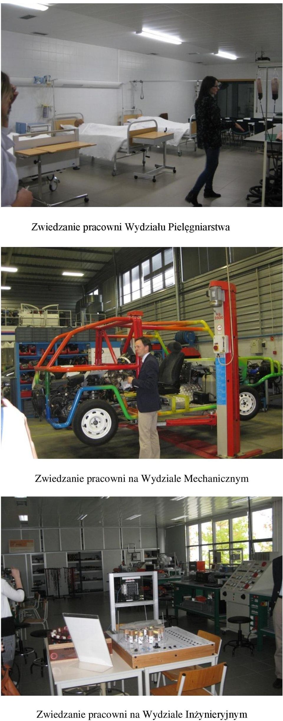 pracowni na Wydziale Mechanicznym