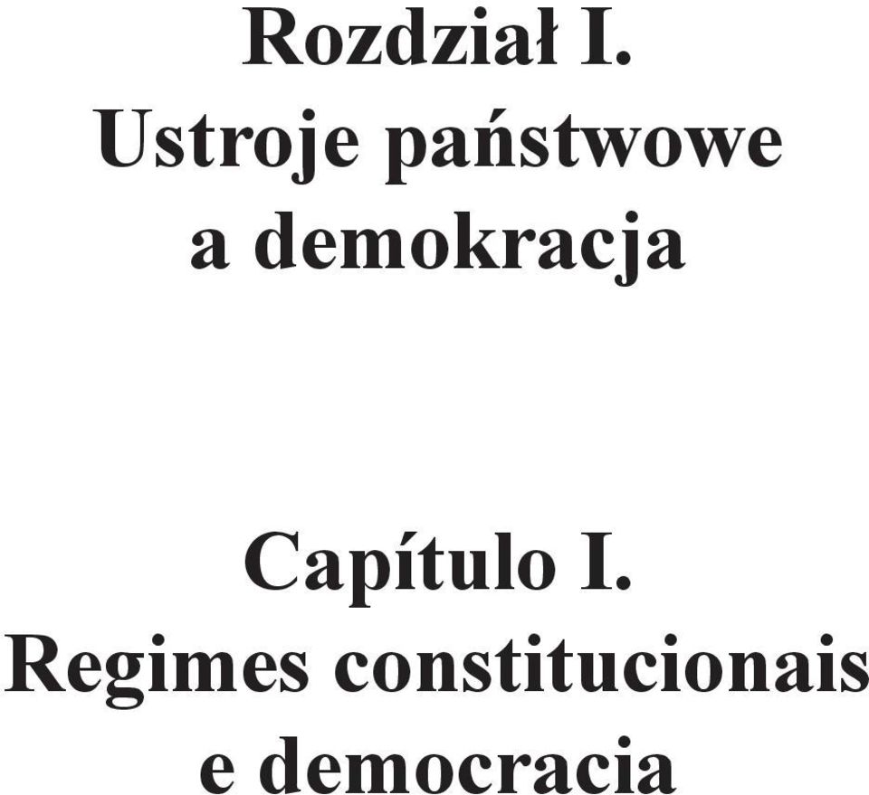 demokracja Capítulo I.