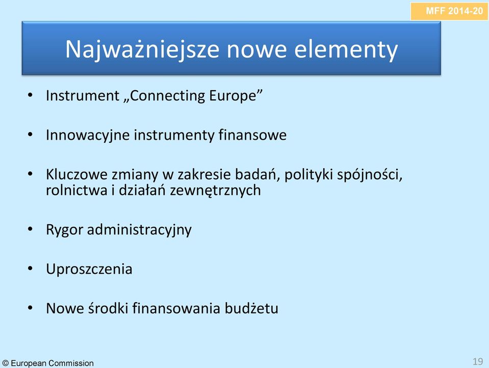 badao, polityki spójności, rolnictwa i działao zewnętrznych Rygor