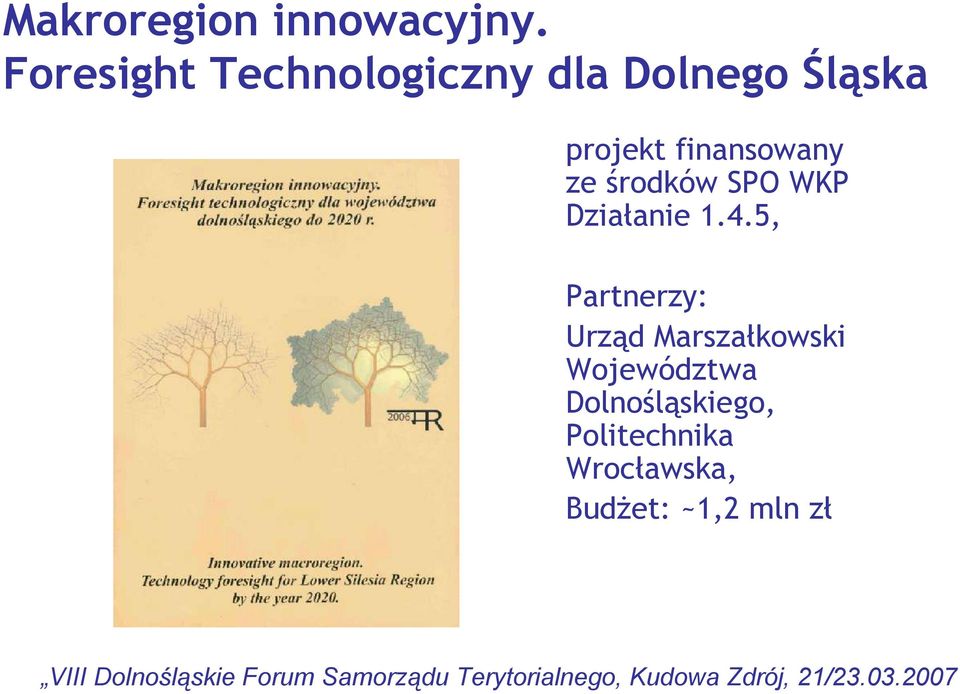 finansowany ze środków SPO WKP Działanie 1.4.