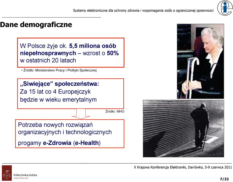 Ministerstwo Pracy i Polityki Społecznej Siwiejące społeczeństwa: Za 15 lat co 4