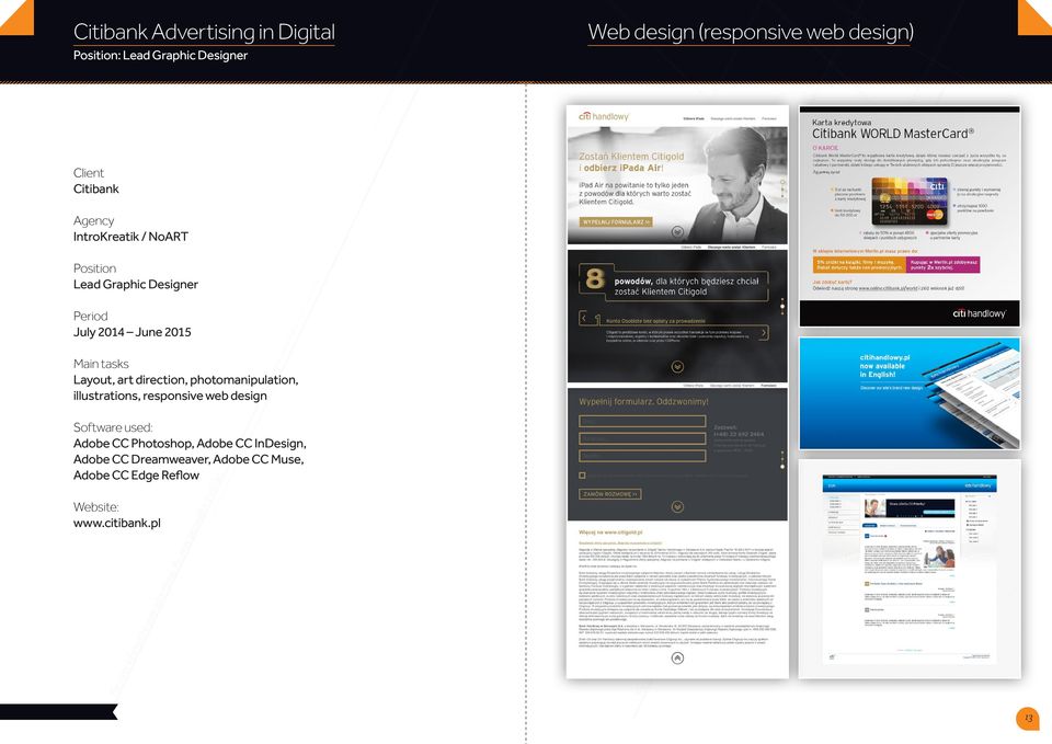 photomanipulation, illustrations, responsive web design Adobe CC Photoshop,