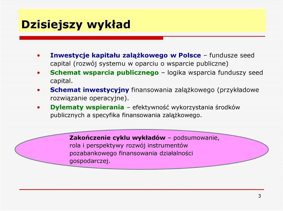 Schemat inwestycyjny finansowania zalążkowego (przykładowe rozwiązanie operacyjne).