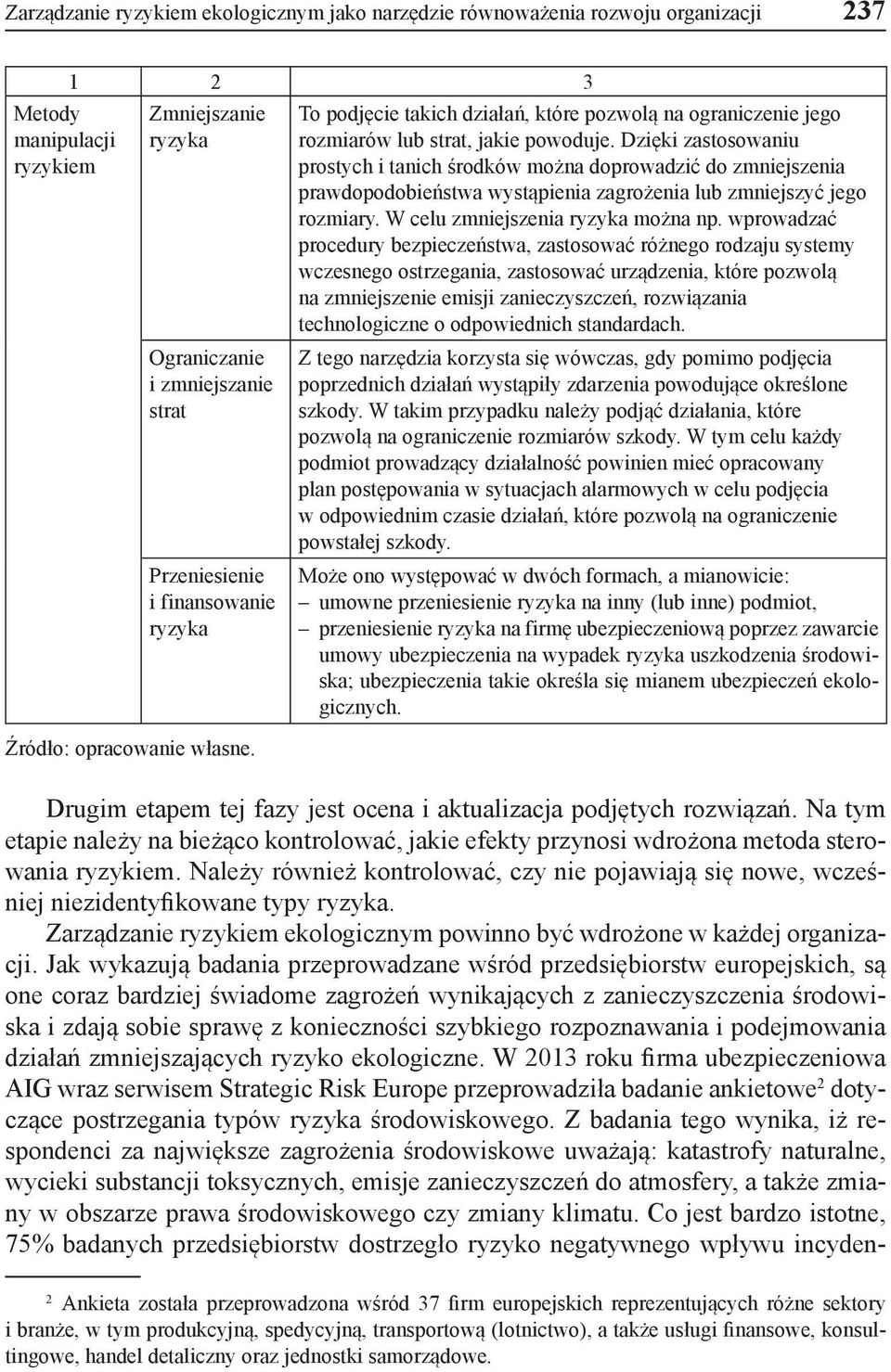 Dzięki zastosowaniu prostych i tanich środków można doprowadzić do zmniejszenia prawdopodobieństwa wystąpienia zagrożenia lub zmniejszyć jego rozmiary. W celu zmniejszenia ryzyka można np.