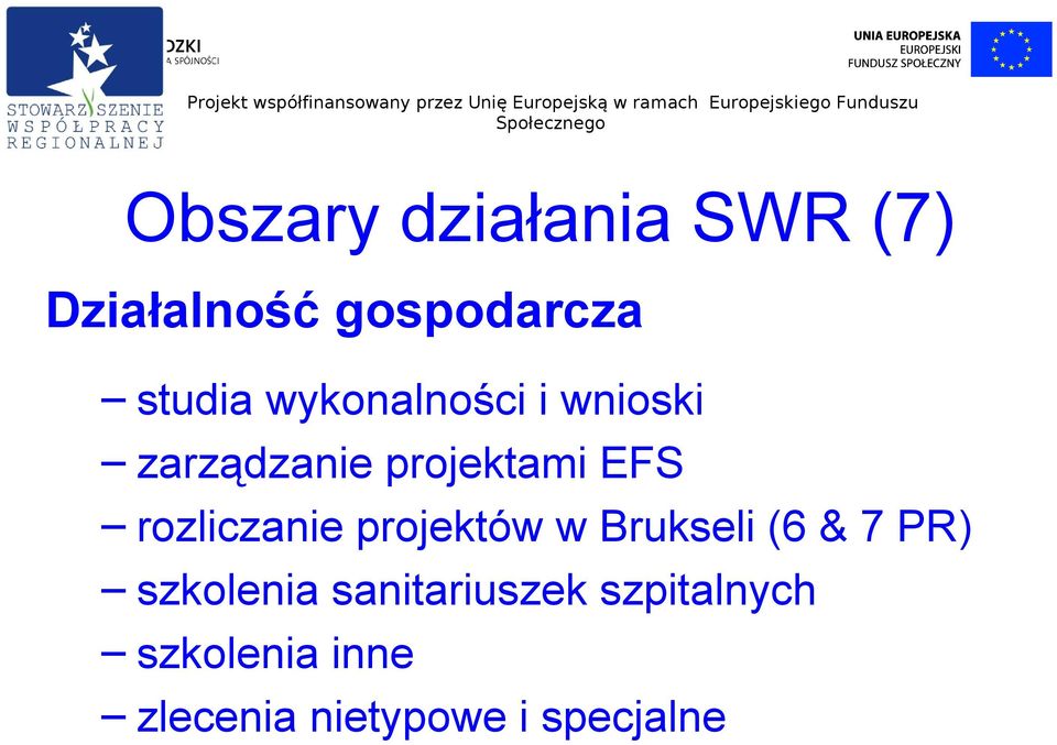 rozliczanie projektów w Brukseli (6 & 7 PR) szkolenia